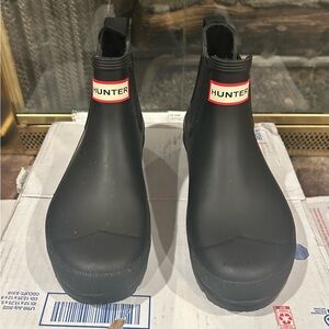 Hunter Classic Black Ankle Boots